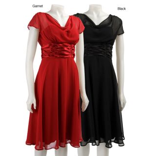 Connected Apparel Womens Drape neck Dress  ™ Shopping