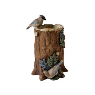 Tree Trunk Statuary Decorative Bird Feeder