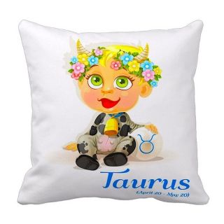 Mia Lee Baby Zodiac Taurus Throw Pillow   17307644  
