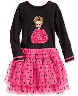 Nannette Little Girls Glitter Girl Dress   Kids & Baby