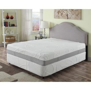 AC Pacific 12'' Green Tea and Charcoal Infused Memory Foam Mattress