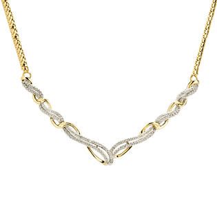 Gold Over Brass 3/4cttw Diamond Necklace   Jewelry   Pendants
