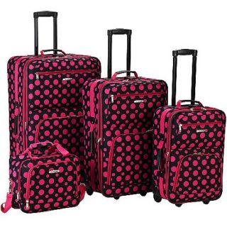 Rockland Luggage Fashion 4 Piece Expandable Luggage Set, Multiple Colors