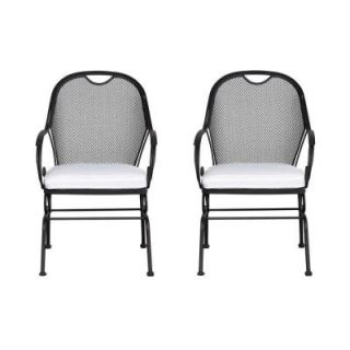 Hampton Bay Vera Patio Dining Chair with Cushion Insert (2 Pack) (Slipcovers Sold Separately) HD14610