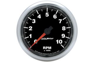 AutoMeter 3897   Range 0   10,000 RPM 3 3/8"   In Dash Mount Tachometer   Gauges