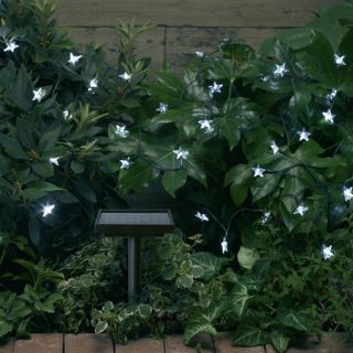 Smart Solar LED White Stars String Lights 30
