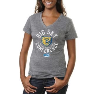 Northern Colorado Bears Womens Conference Stamp Tri Blend V Neck T Shirt   Gray