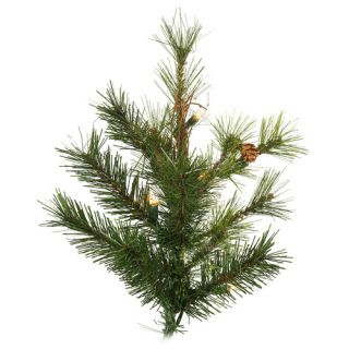 Country Pine 9 Green Slim Pine Artificial Christmas Tree with 950 Pre