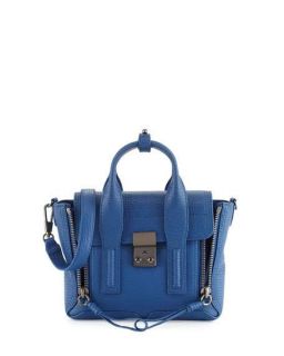 3.1 Phillip Lim Pashli Mini Leather Satchel Bag, Cerulean