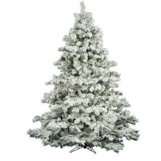 Vickerman Flocked Alaskan 6.5 White Pine Artificial Christmas Tree