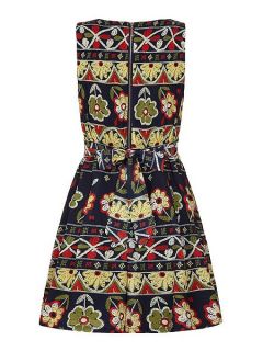 Mela Loves London Floral Embroidery Print Dress