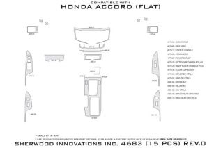2013 Honda Accord Wood Dash Kits   Sherwood Innovations 4683 AJ   Sherwood Innovations Dash Kits