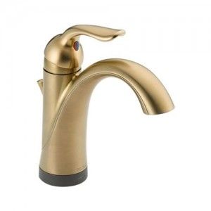 Delta 538T CZ DST Lahara Single Handle Lavatory Faucet w/Touch2O.xt Technology   Champagne Bronze