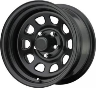 Pro Comp Steel Wheels   Series 51, 15x8 with 6 on 5.5 Bolt Pattern   Flat Black