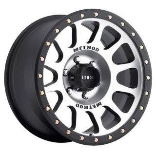Method Race Wheels   NV, 16x8 with 6 on 5.5 Bolt Pattern   Machined with Black Lip