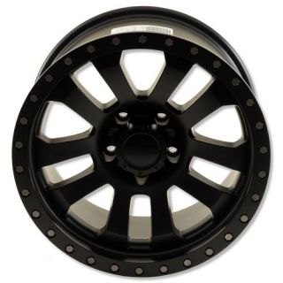 Pro Comp Alloy Wheels   Series 7036, 17x9 with 5 on 5 Bolt Pattern   Flat Black