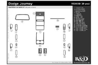 2009, 2010 Dodge Journey Wood Dash Kits   B&I WD883B DCF   B&I Dash Kits