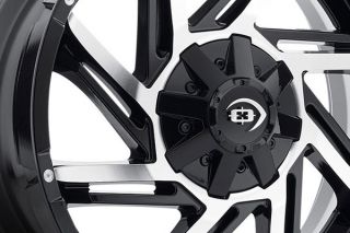 Vision 422 8970GBMF12   8 x 170mm Single Bolt Pattern Gloss Black with Machined Face 18" x 9" 422 Prowler Wheels   Alloy Wheels & Rims