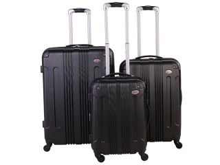 American Flyer Kova 3 Piece Hardside Spinner Luggage Set   Grey 