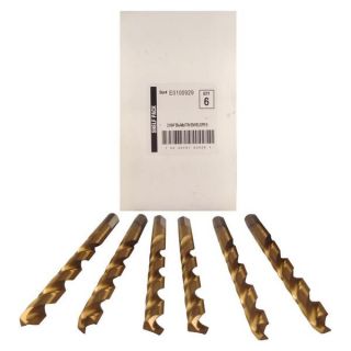 Disston Tool BLU MOL 21/64 inch Titanium Drill Bits (Pack of 6)
