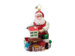 Christopher Radko Glass Quite An Artiste Santa Claus Christmas Ornament #1016585 