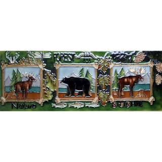 Moose One Bear Tile Wall Decor by Continental Art Center