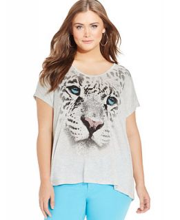 Jessica Simpson Plus Size Panther Graphic Tee   Tops   Plus Sizes