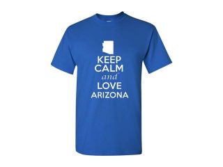 Keep Calm and Love Arizona Adult T Shirt Tee