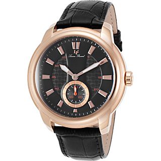 Lucien Piccard Watches Duval Leather Band Watch