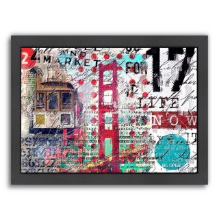 Americanflat San Francisco Framed Textual Art