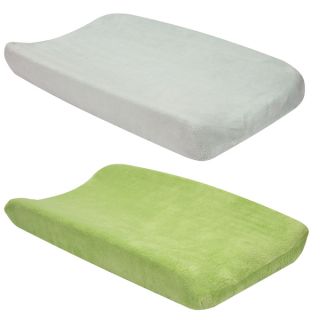 Trend Lab 2 piece Sage and Grey Changing Pad Cover Set   16228141