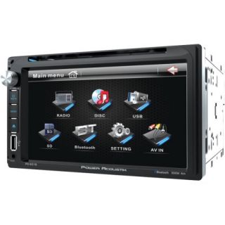 Power Acoustik PD 651B 6.5" Double DIN In Dash LCD Touchscreen DVD Receiver with Bluetooth
