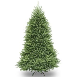 National Tree Unlit 7 1/2' Dunhill Fir Hinged Artificial Christmas Tree
