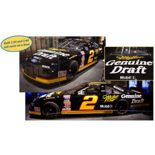 Action Racing Rusty Wallace 2013 Miller Genuine Draft 124 Scale Platinum Die Cast Ford Thunderbird