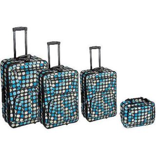 Rockland Luggage Galleria 4 Piece Expandable Luggage Set, Multiple Colors