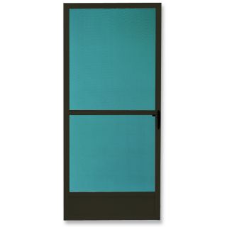 Comfort Bilt Key West Brown Aluminum Hinged Screen Door (Common 32 in x 81 in; Actual 31.875 in x 80 in)