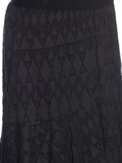 Triangle jacquard ruffled tiered skirt  Rebecca Taylor US