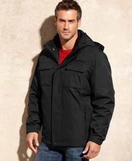Calvin Klein Jacket, Hooded Rip Stop 3 in 1 Performance Jacket   Coats