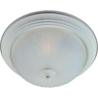 Maxim Lighting Essentials 1 Light Textured White Flushmount 5830FTTW