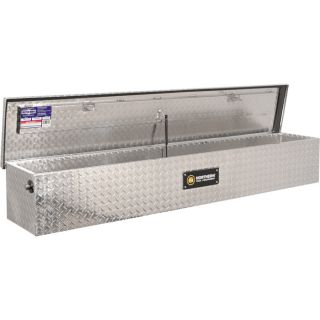 Northern Flush Mount Truck Box — 70 1/2in.L x 13in.W x 11 1/2in.H, Silver, Model# 36017134  Crossbed Boxes