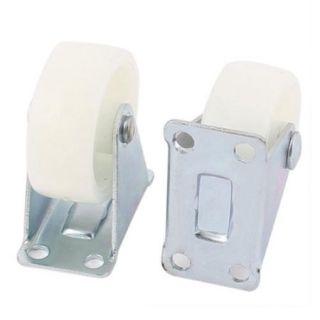 Office Chair Furniture Trolley Carts 1.5" PP Wheel Top Plate Fixed Caster 2pcs