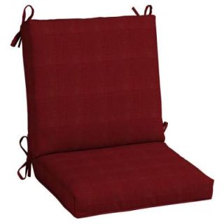 Hampton Bay Dragon Fruit Quick Dry Mid Back Outdoor Chair Cushion FF73588A D9D1