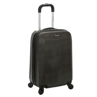 Rockland Vision Crocodile Print 20 inch Hardside Spinner Carry on