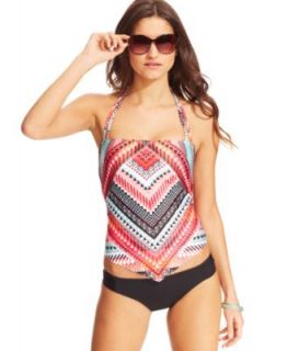 Becca Aztec Print Halter Tankini Top & Hipster Bikini Bottom