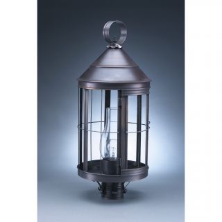 Heal Chimney Cone Top 1 Light Post Light by Northeast Lantern