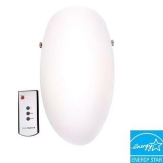 It's Exciting Lighting Wall Mount 7 Color Changing Marbleized Glass Globe Battery Operated 4 LED Sconce SM1004
