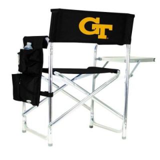 Picnic Time Georgia Tech Black Sports Chair with Digital Logo 809 00 179 194