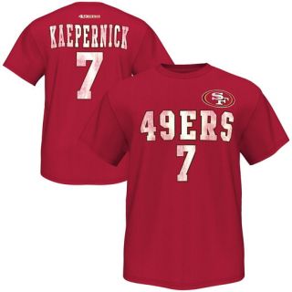 Majestic Colin Kaepernick San Francisco 49ers Crimson Winning Side III Name and Number T shirt