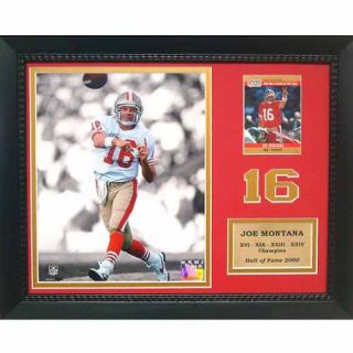NFL Joe Montana San Francisco 49ers 11" x 14" Card Frame