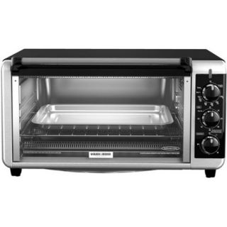 Black & Decker Extra Wide 8 Slice Toaster Oven, Stainless Steel